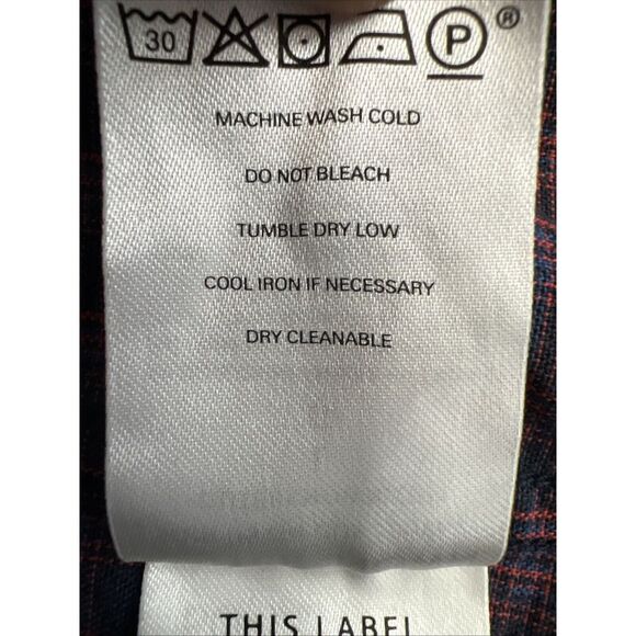 Outerknown Men's Button‎ Down Shirt Multicolor Plaid Button Large - Picture 6 of 10